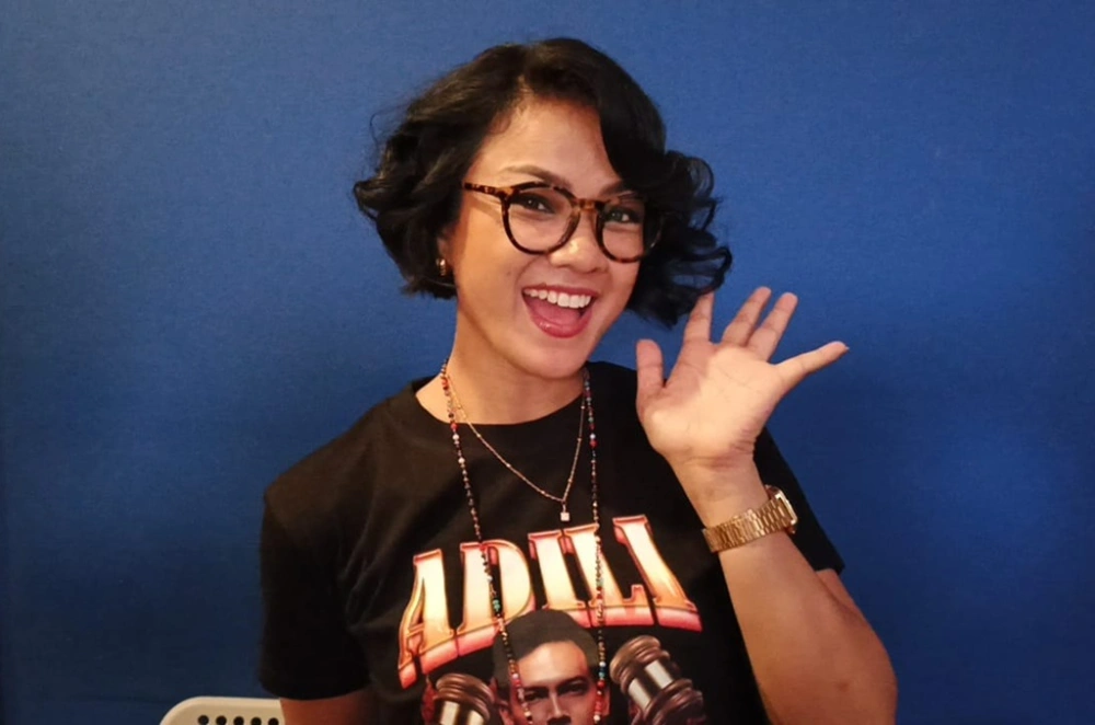 Nirina Zubir dengan penampilan baru. (FTNews/Raka)